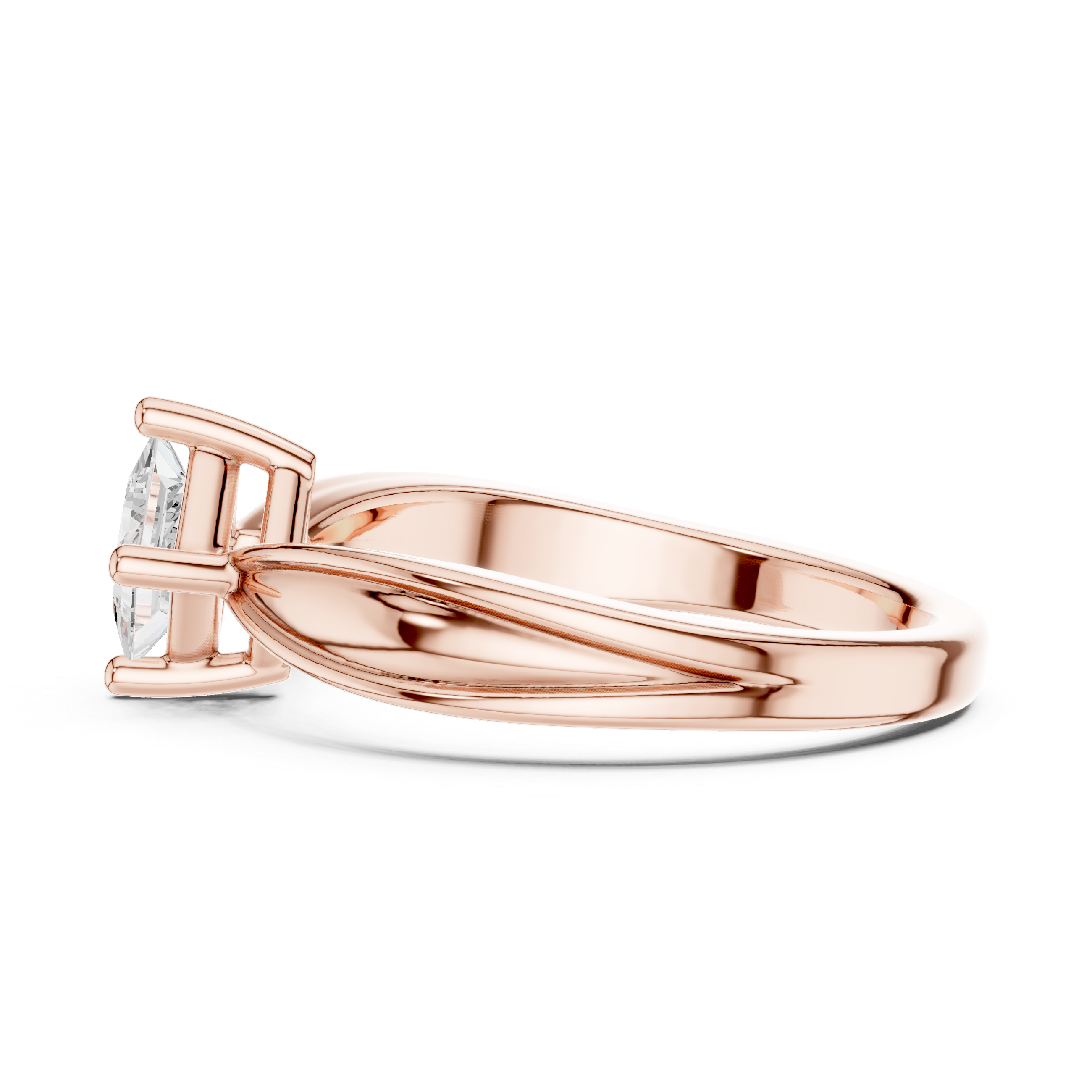 Ripple Radiant Lab Grown Diamond Ring