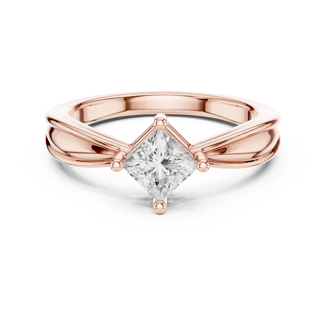 Ripple Radiant Lab Grown Diamond Ring