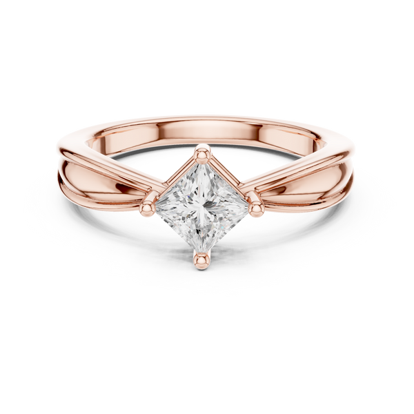 Ripple Radiant Lab Grown Diamond Ring