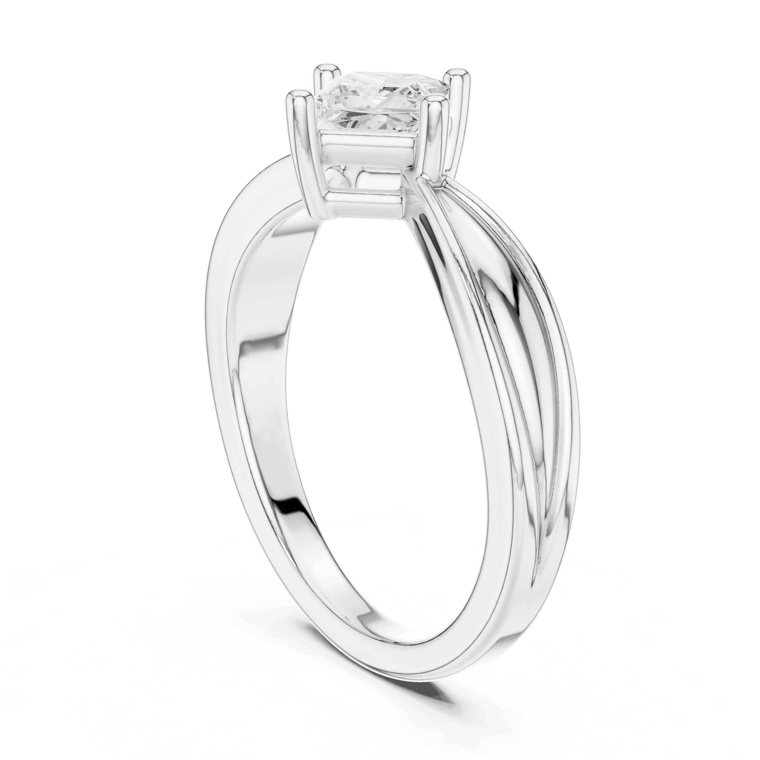 Ripple Radiant Lab Grown Diamond Ring