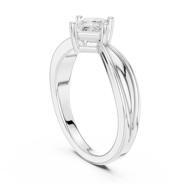 Ripple Radiant Lab Grown Diamond Ring