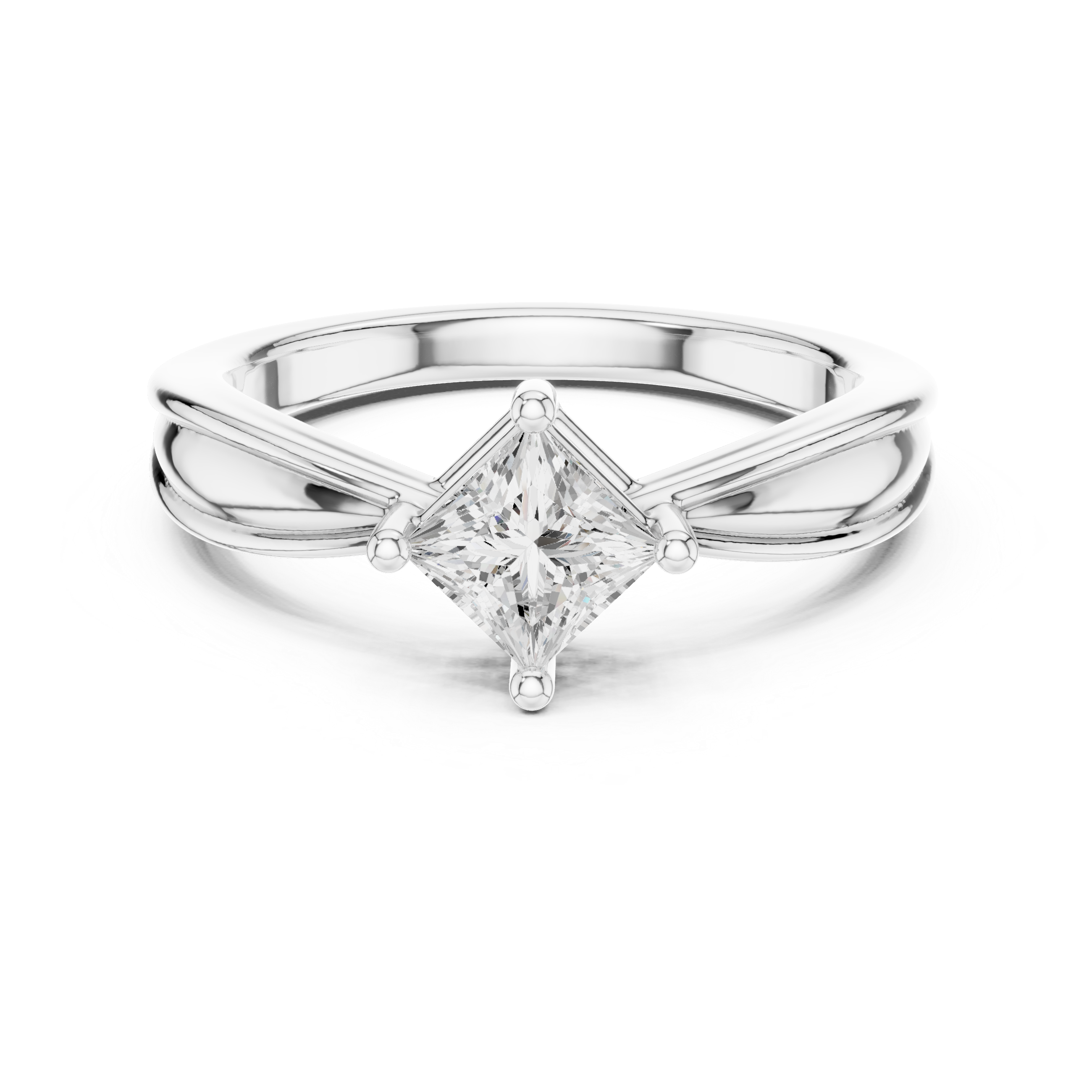 Ripple Radiant Lab Grown Diamond Ring