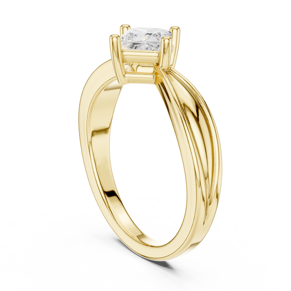 Ripple Radiant Lab Grown Diamond Ring
