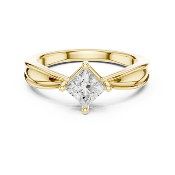 Ripple Radiant Lab Grown Diamond Ring