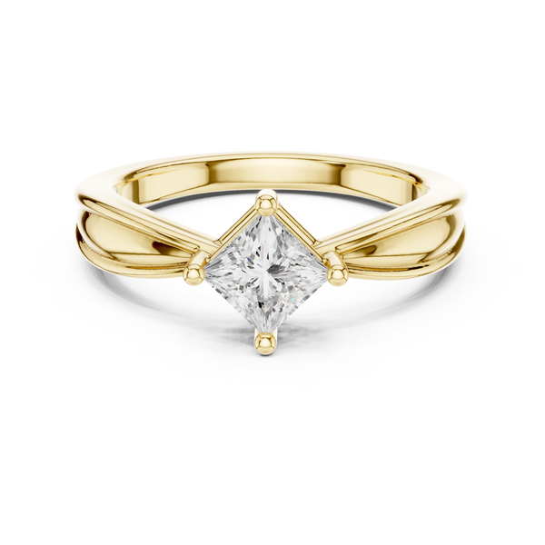 Ripple Radiant Lab Grown Diamond Ring
