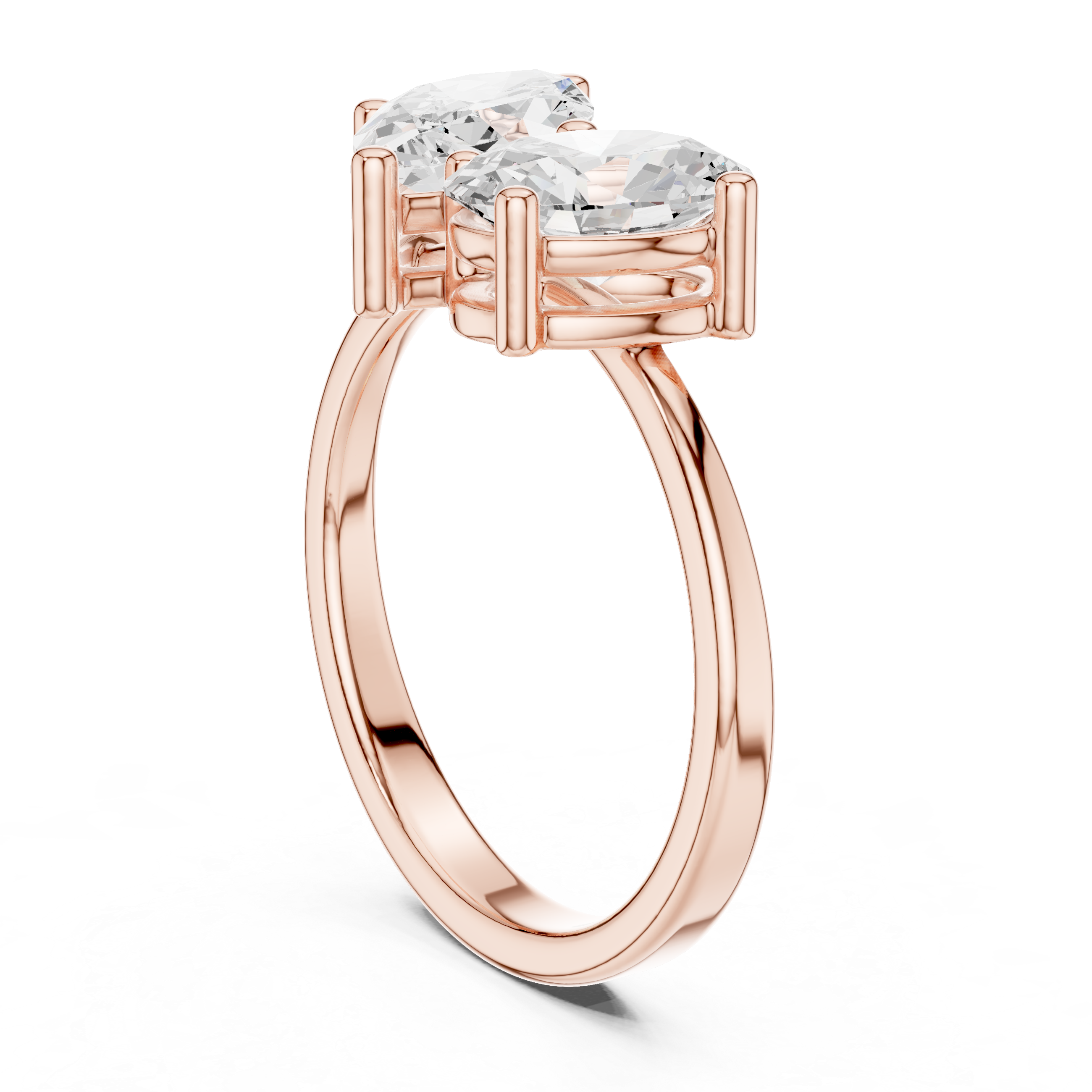 Crest Crimson Lab Grown Diamond Ring