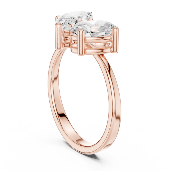 Crest Crimson Lab Grown Diamond Ring