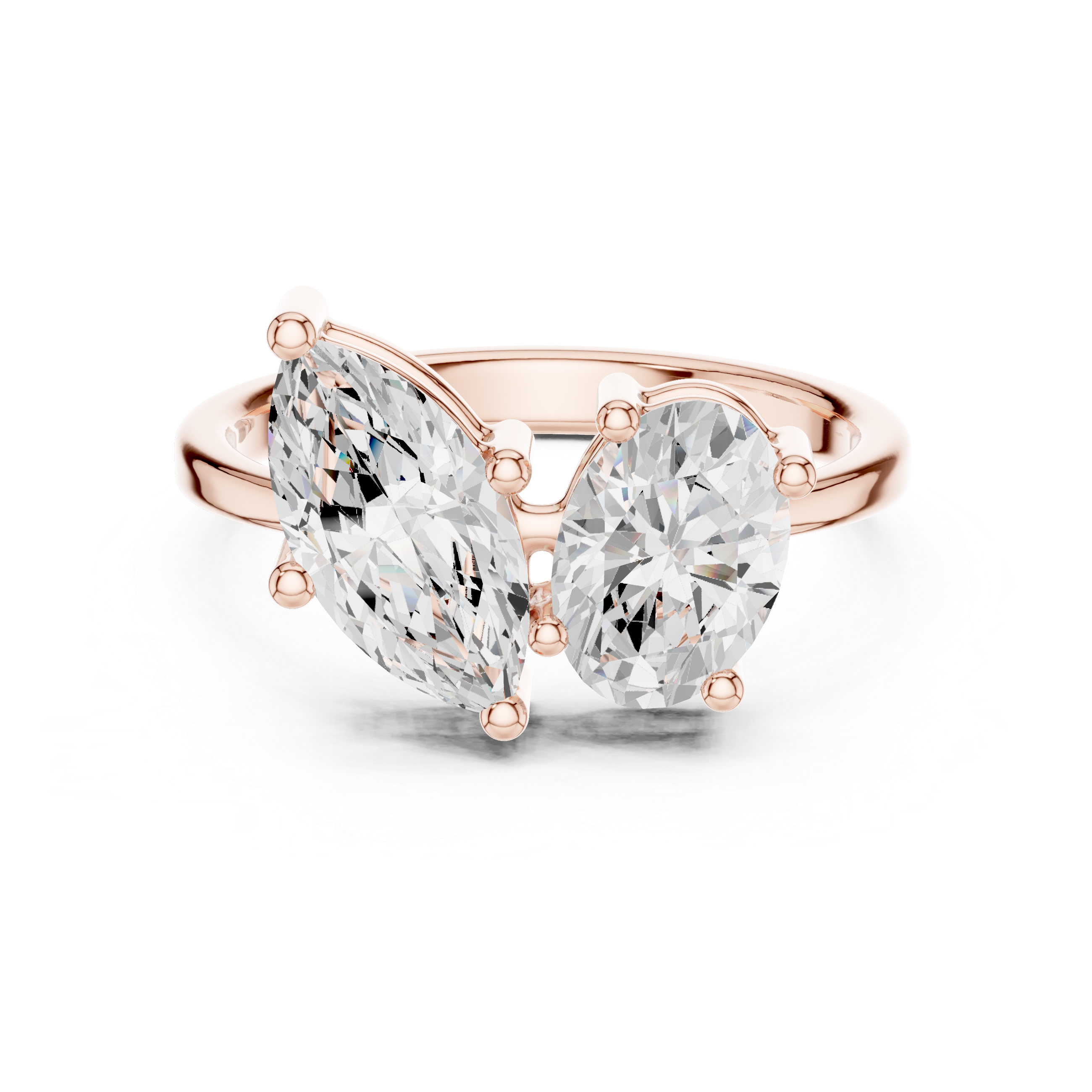 Crest Crimson Lab Grown Diamond Ring