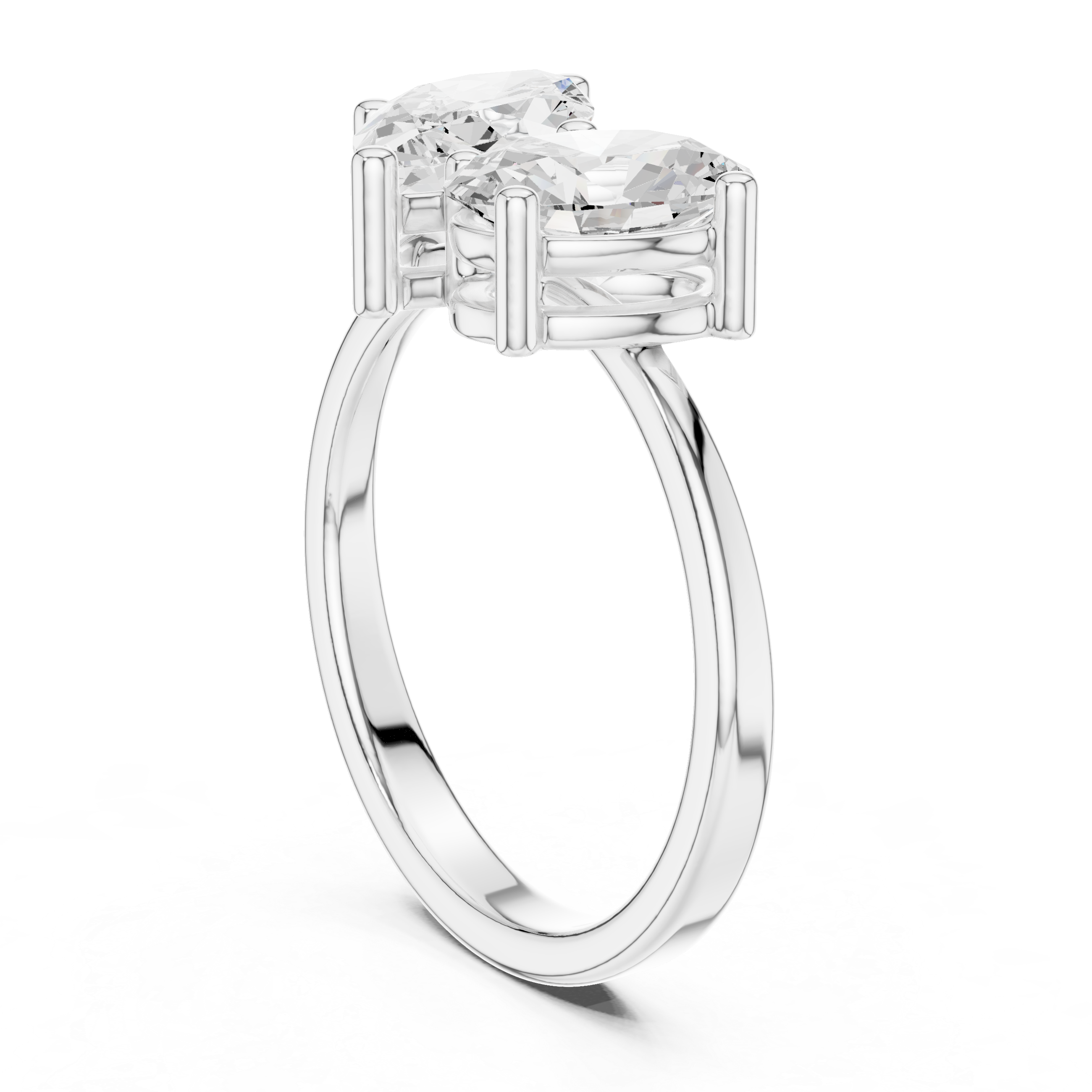 Crest Crimson Lab Grown Diamond Ring
