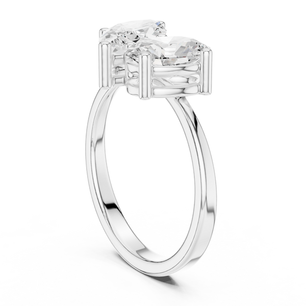 Crest Crimson Lab Grown Diamond Ring