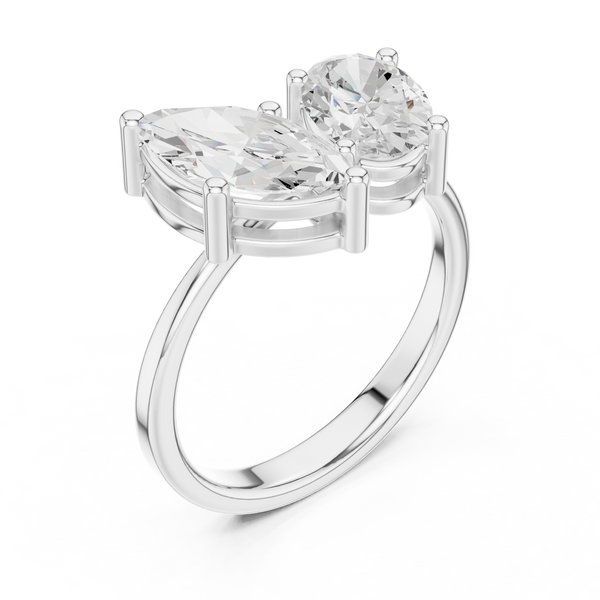 Crest Crimson Lab Grown Diamond Ring