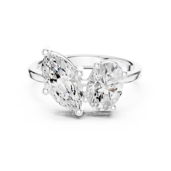 Crest Crimson Lab Grown Diamond Ring