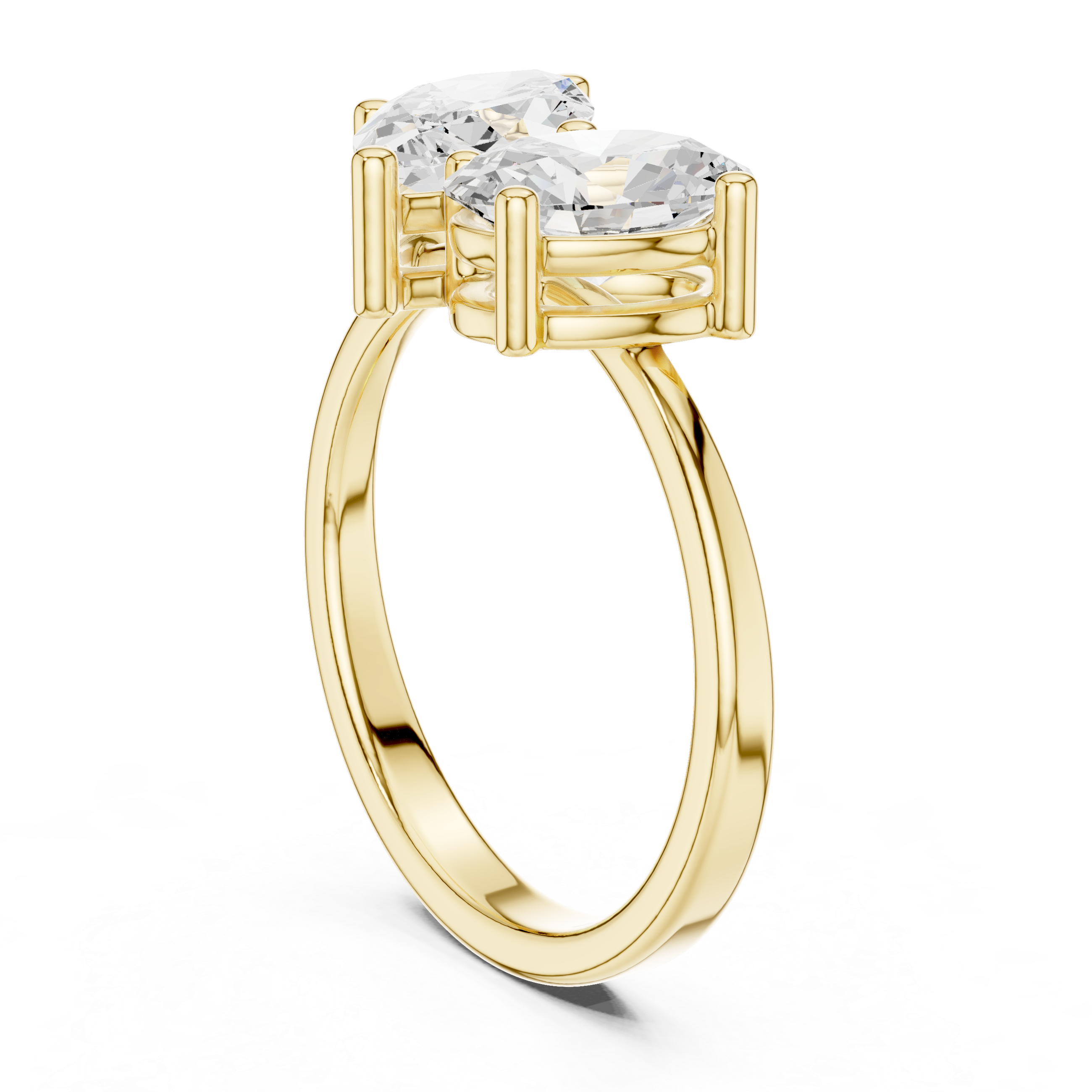 Crest Crimson Lab Grown Diamond Ring