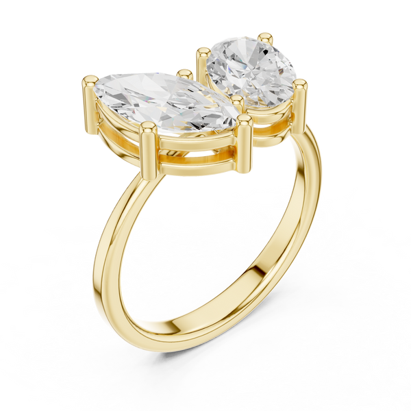 Crest Crimson Lab Grown Diamond Ring