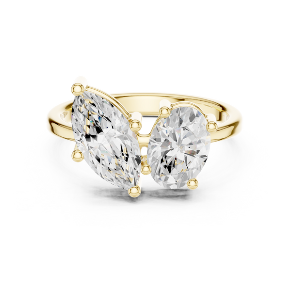 Crest Crimson Lab Grown Diamond Ring
