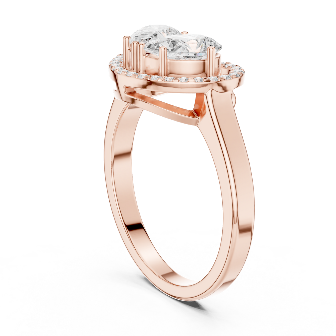Queenly Quartz Lab Grown Diamond Ring