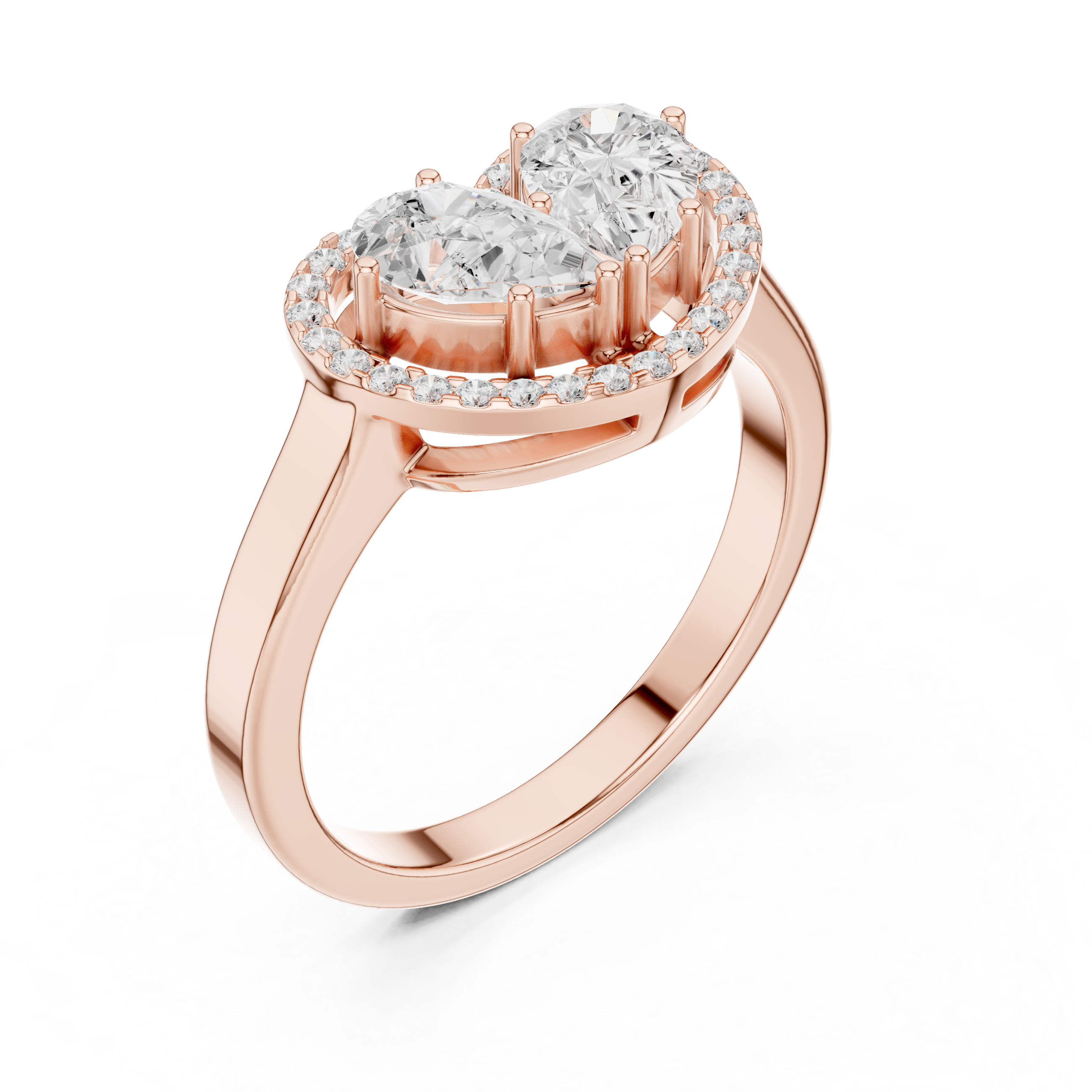 Queenly Quartz Lab Grown Diamond Ring