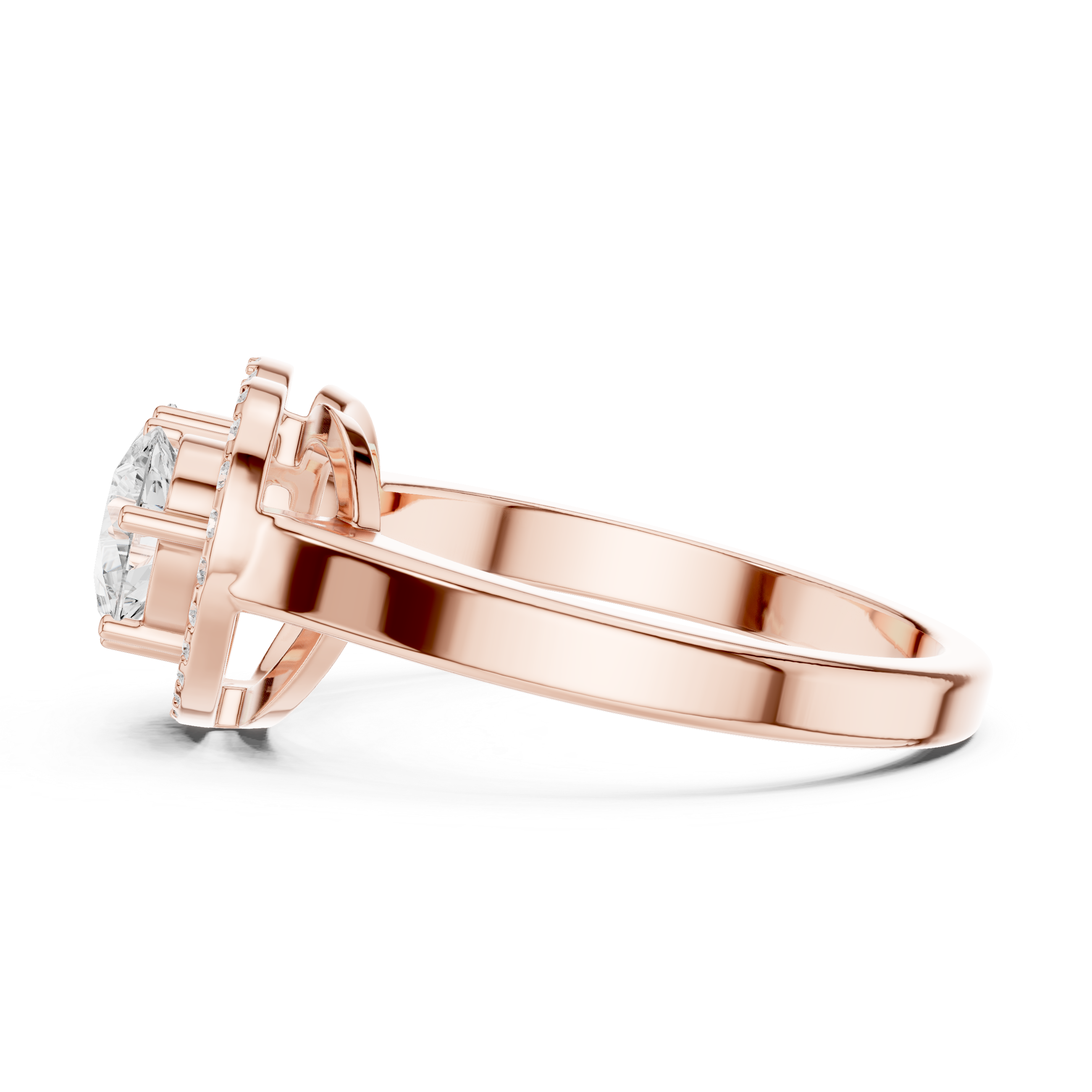Queenly Quartz Lab Grown Diamond Ring