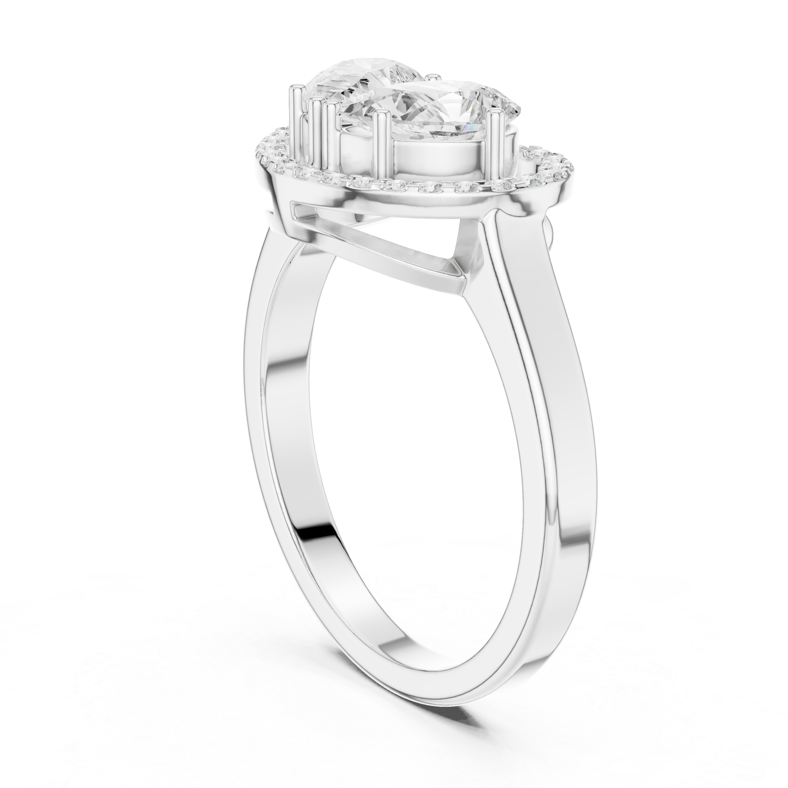Queenly Quartz Lab Grown Diamond Ring