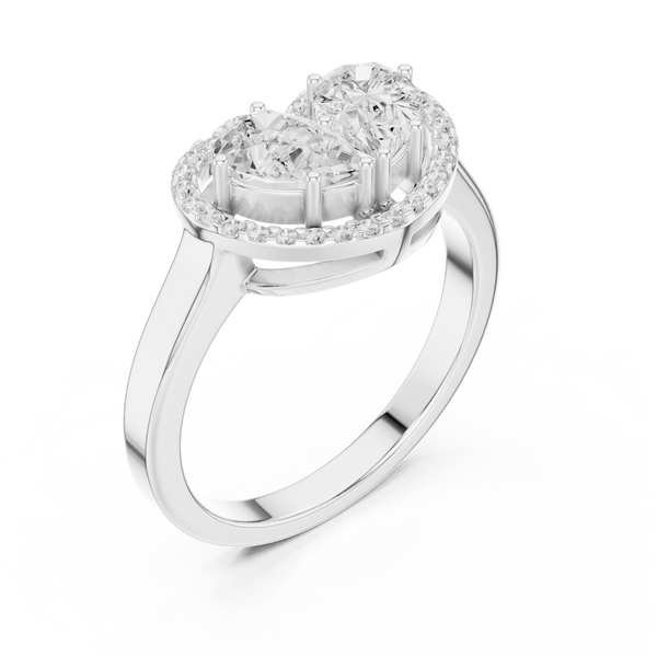 Queenly Quartz Lab Grown Diamond Ring