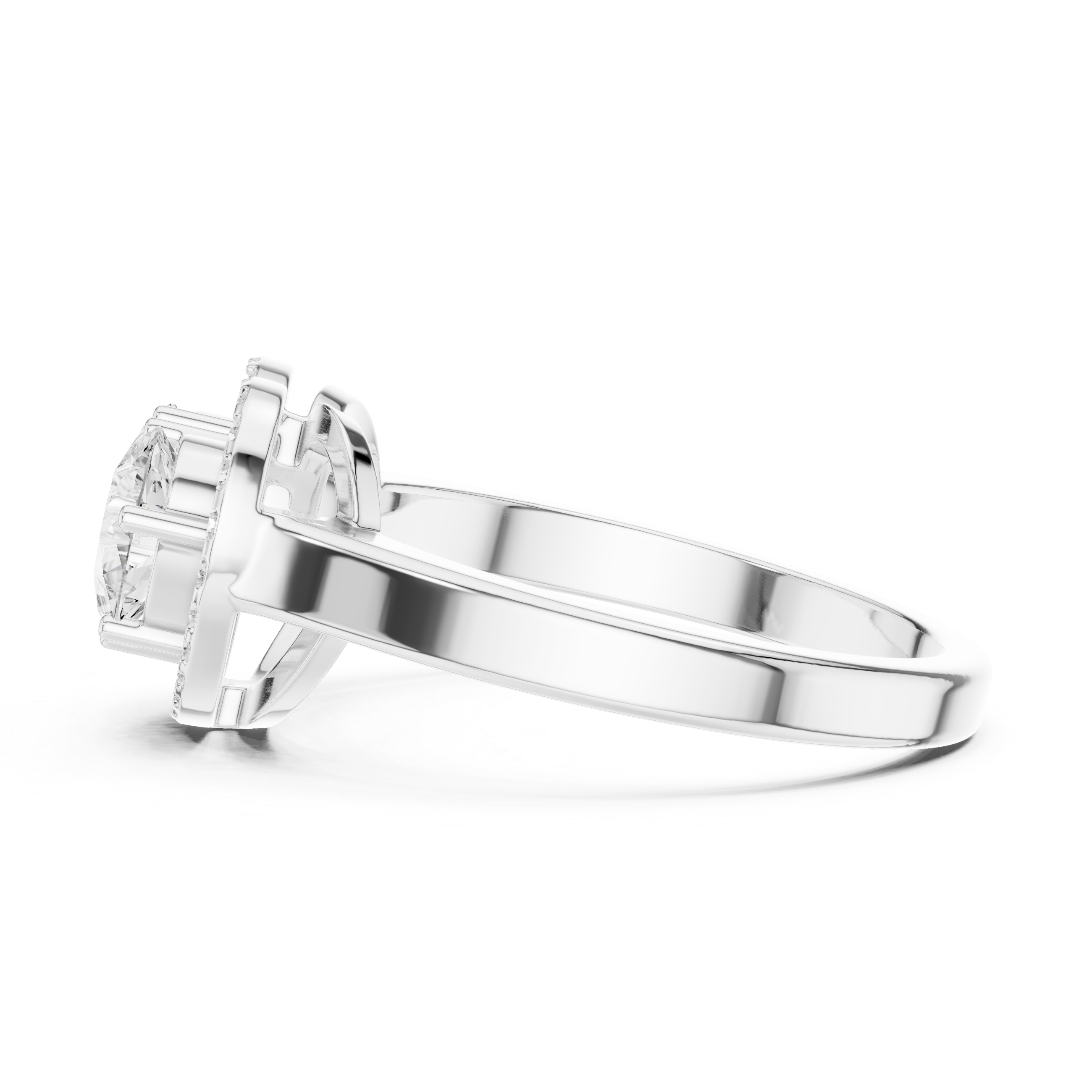 Queenly Quartz Lab Grown Diamond Ring