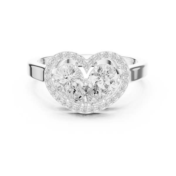 Queenly Quartz Lab Grown Diamond Ring