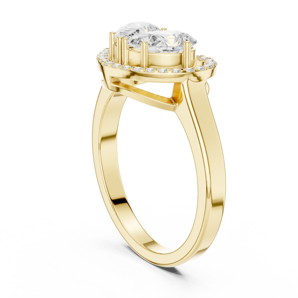 Queenly Quartz Lab Grown Diamond Ring