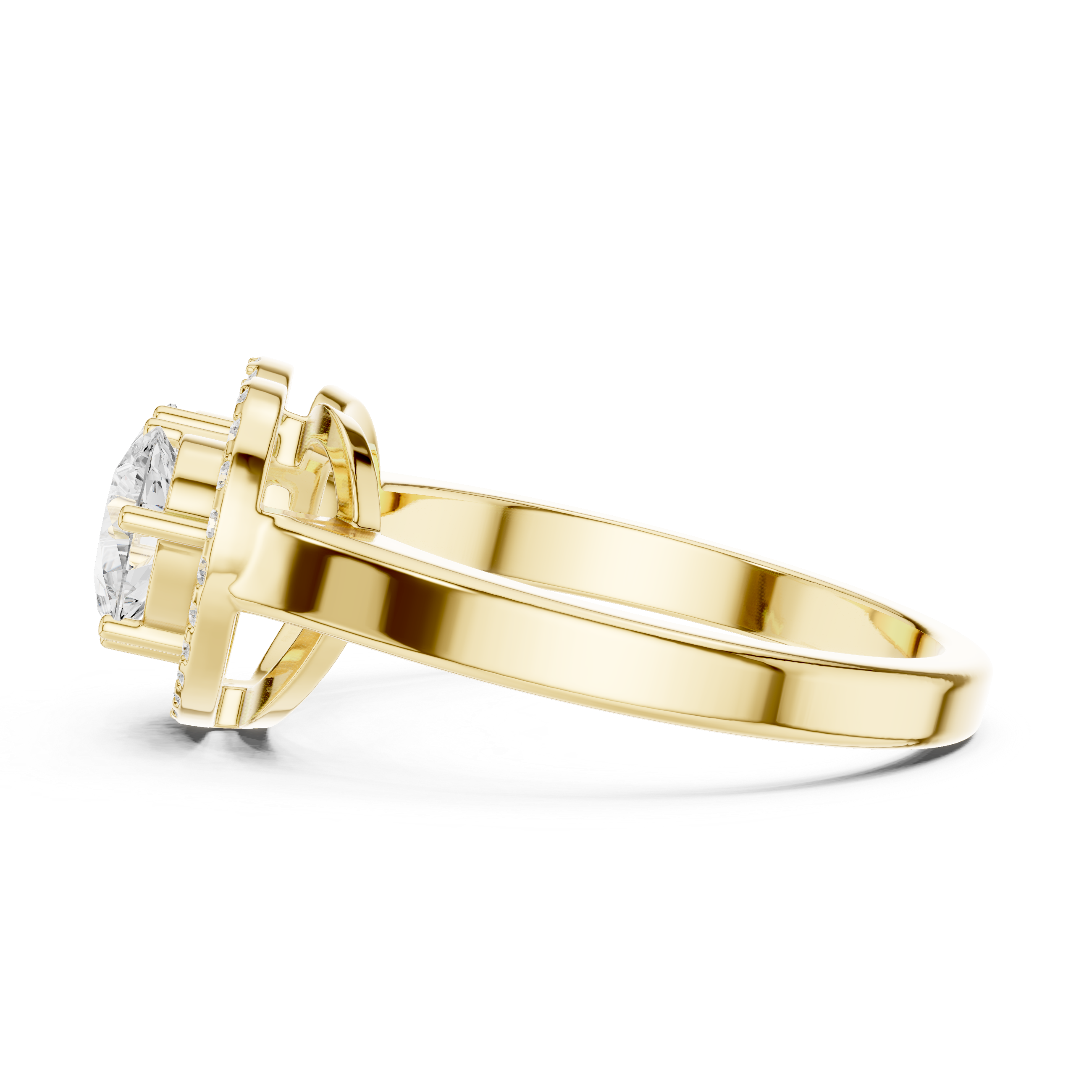 Queenly Quartz Lab Grown Diamond Ring