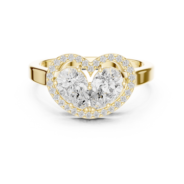 Queenly Quartz Lab Grown Diamond Ring