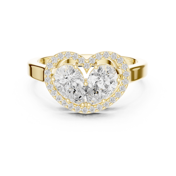 Queenly Quartz Lab Grown Diamond Ring