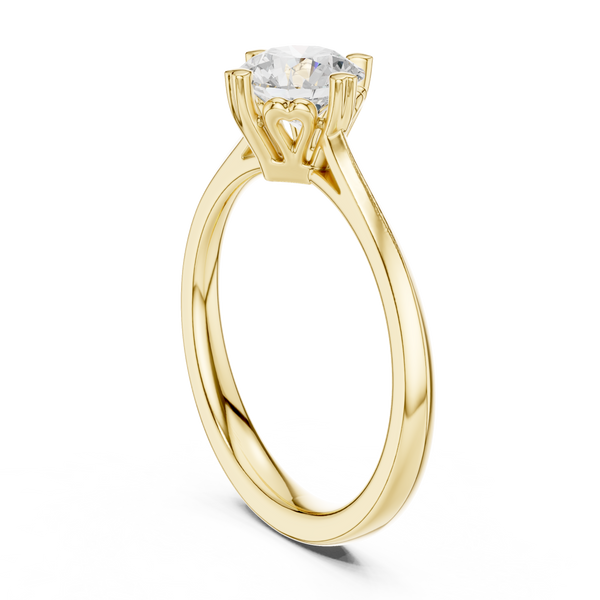 Quartz Queenly Lab Grown Diamond Ring