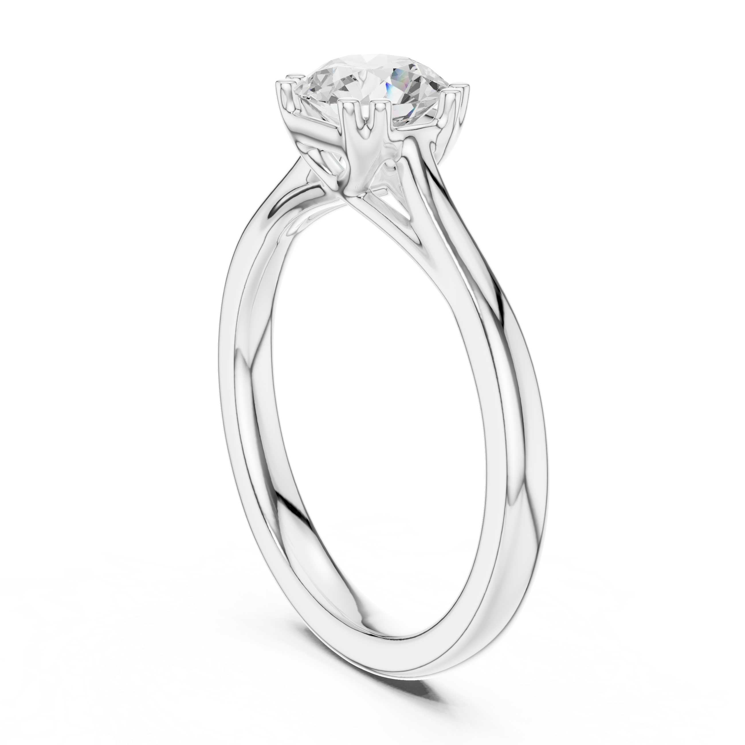 Prismatic Path Lab Grown Diamond Ring