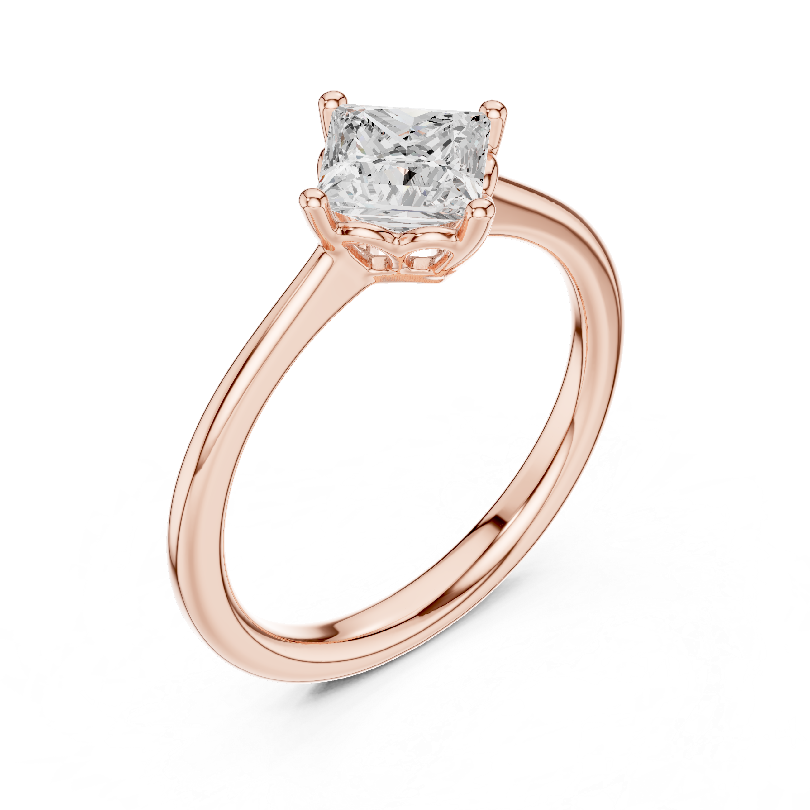 Silver Shadow Lab Grown Diamond Ring