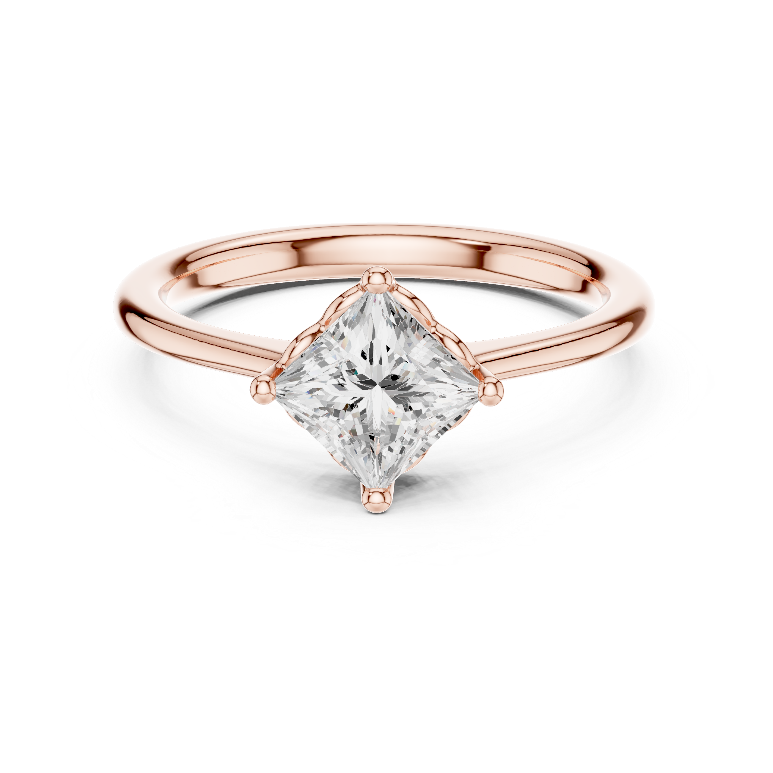 Silver Shadow Lab Grown Diamond Ring