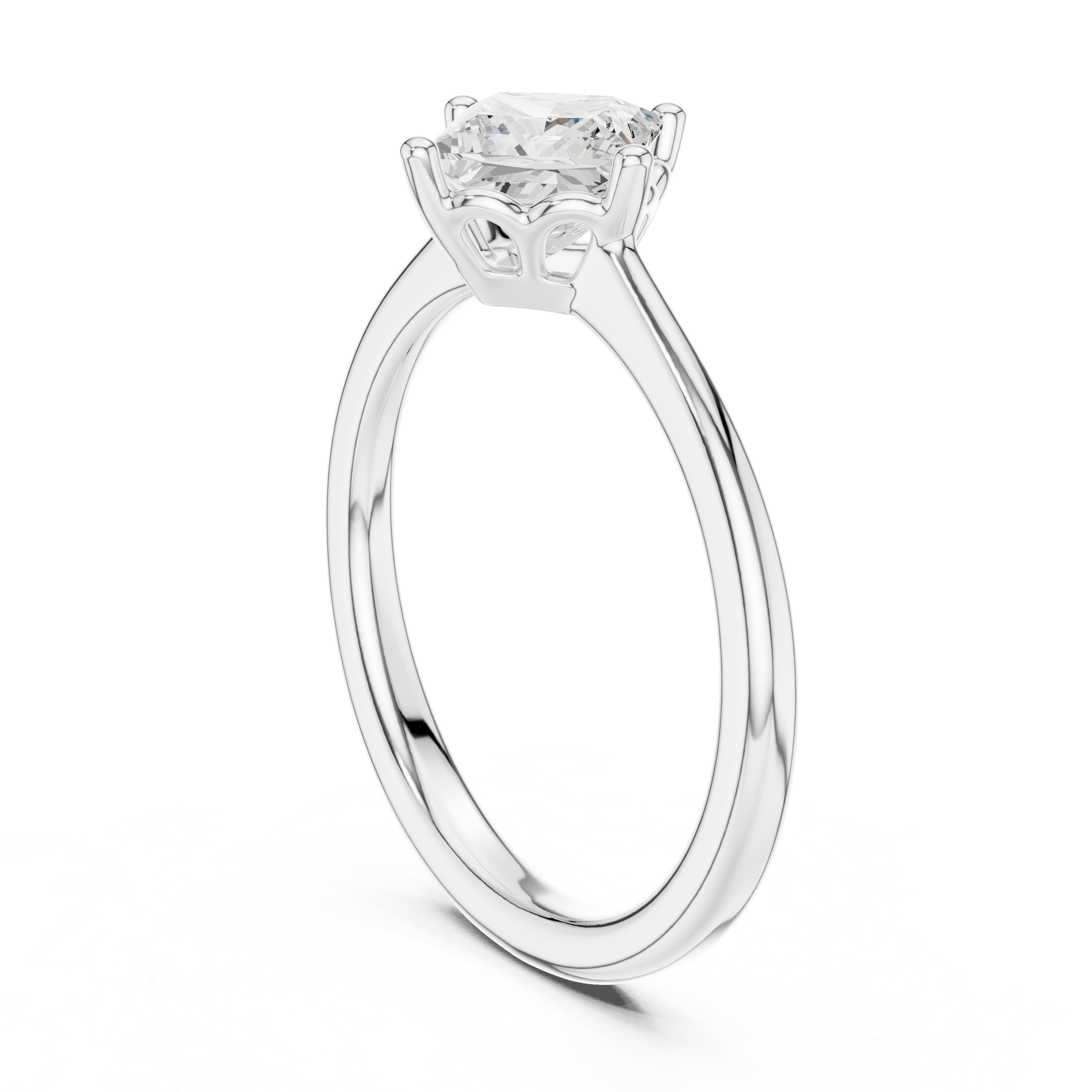 Silver Shadow Lab Grown Diamond Ring