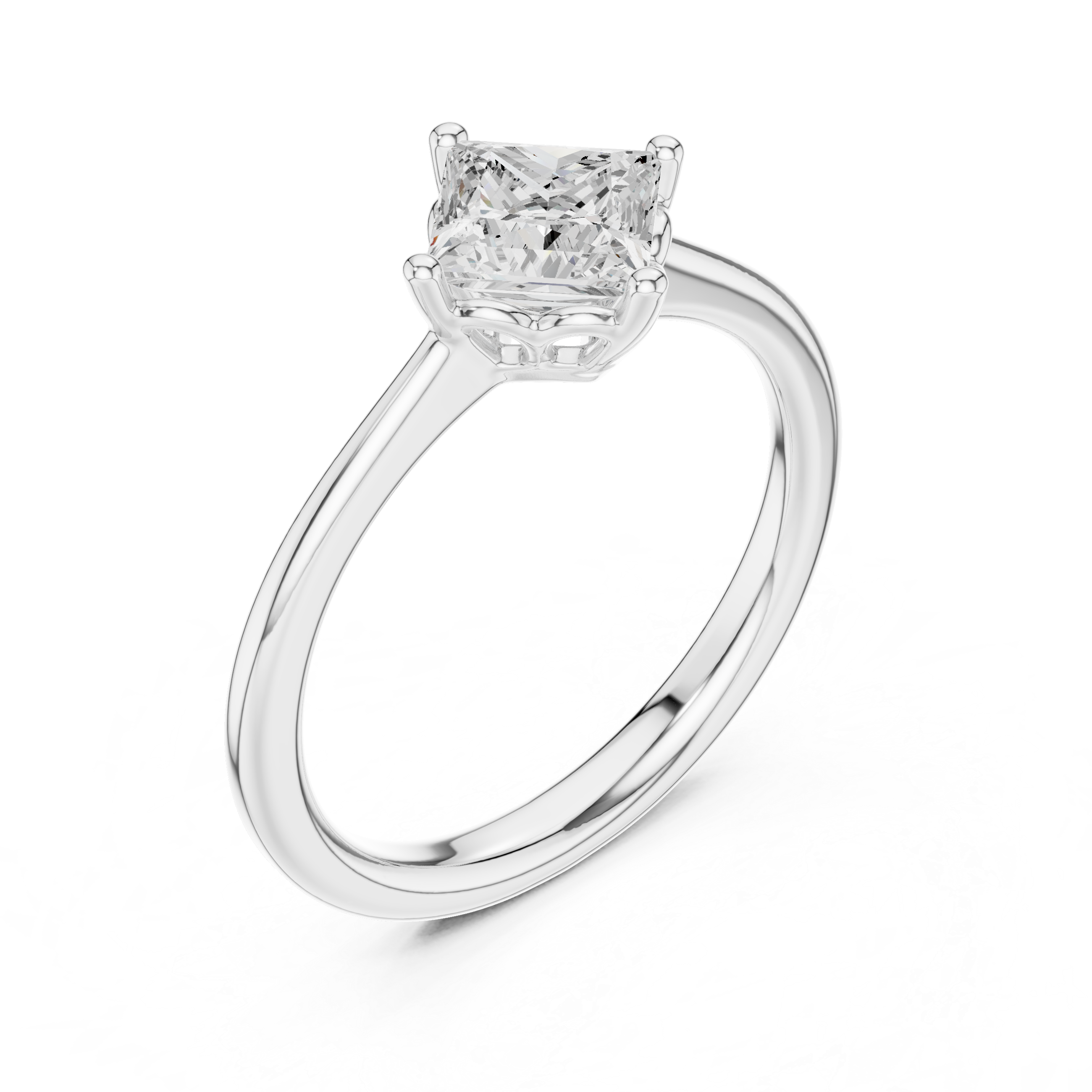 Silver Shadow Lab Grown Diamond Ring