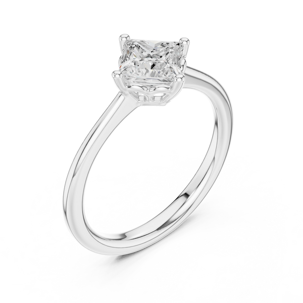 Silver Shadow Lab Grown Diamond Ring