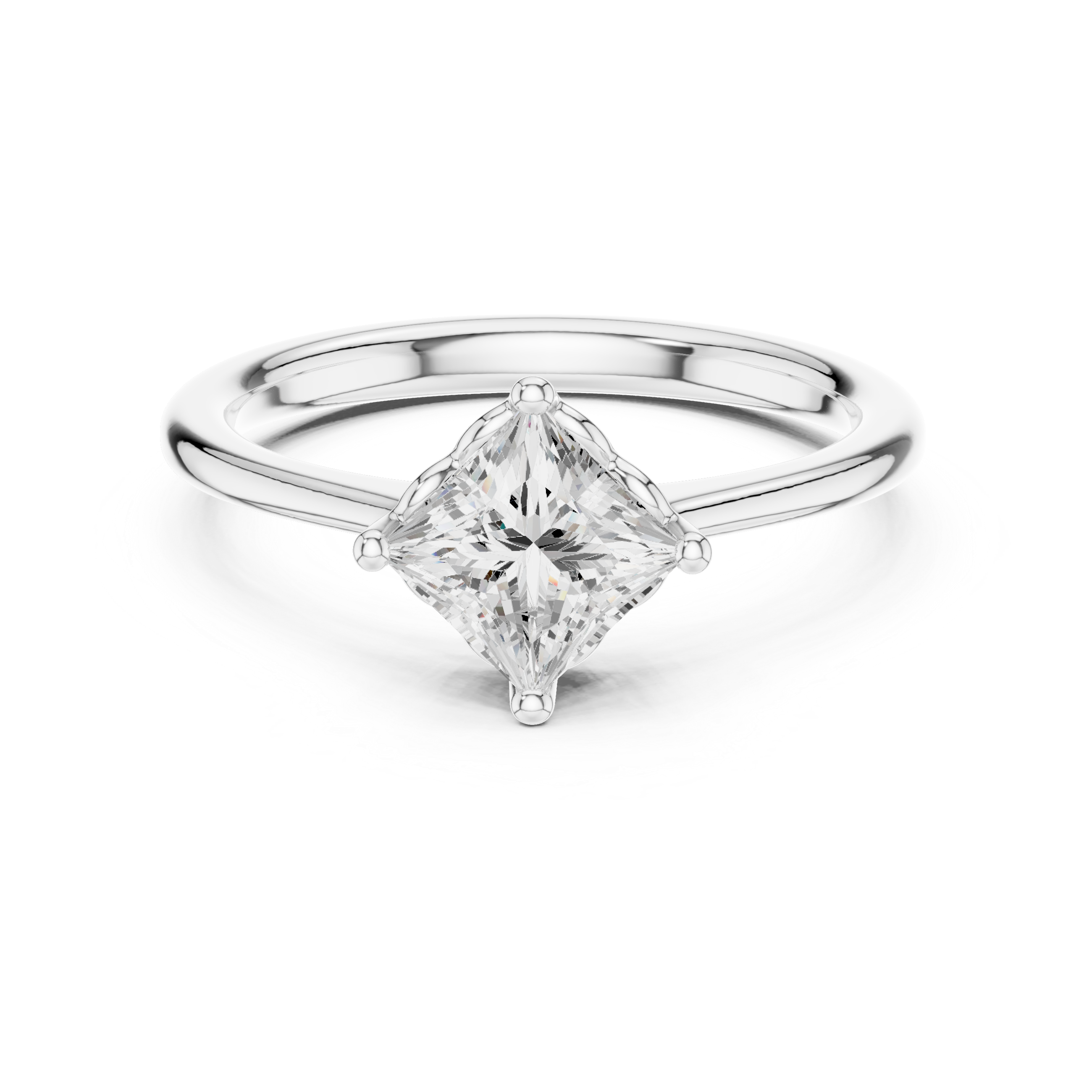 Silver Shadow Lab Grown Diamond Ring