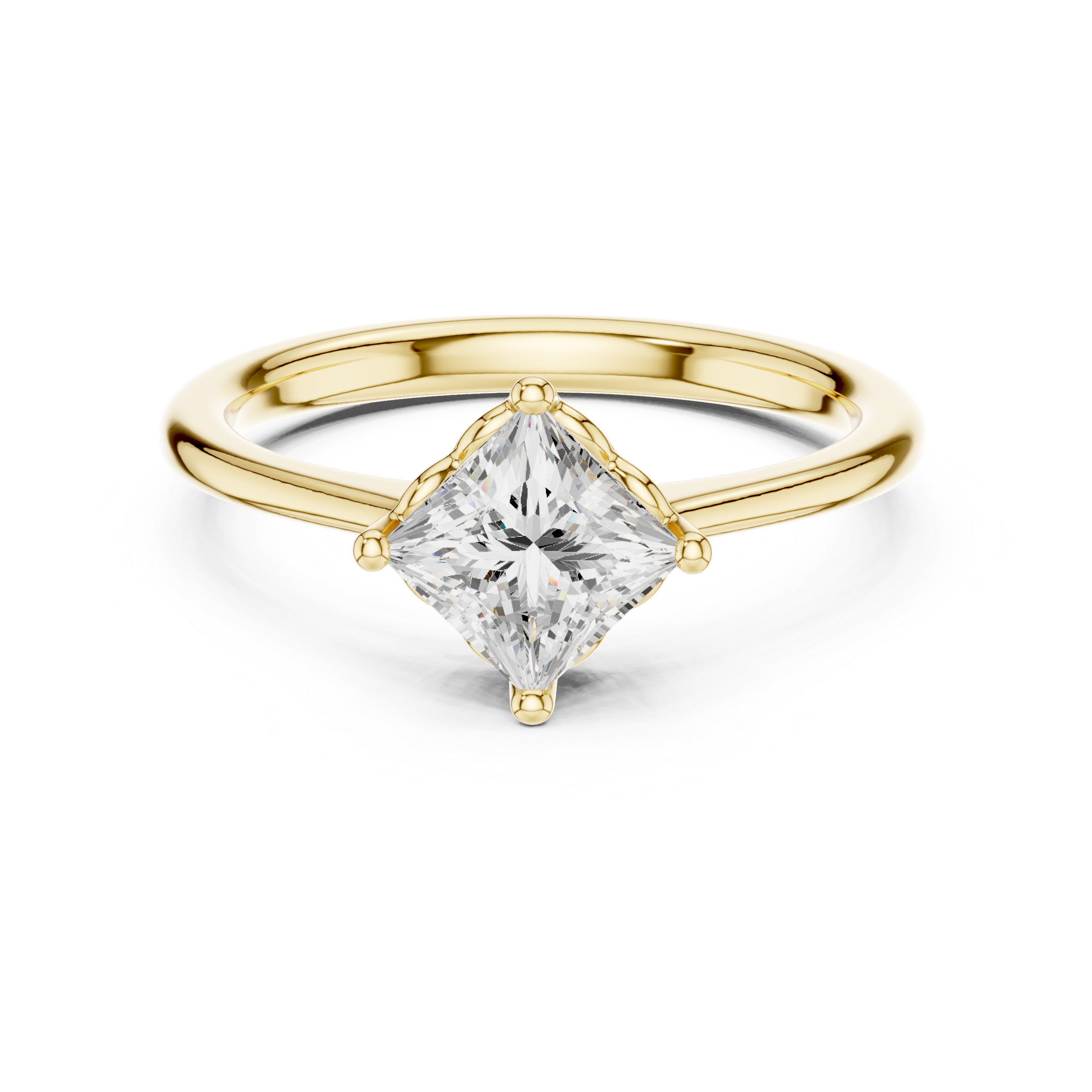 Silver Shadow Lab Grown Diamond Ring