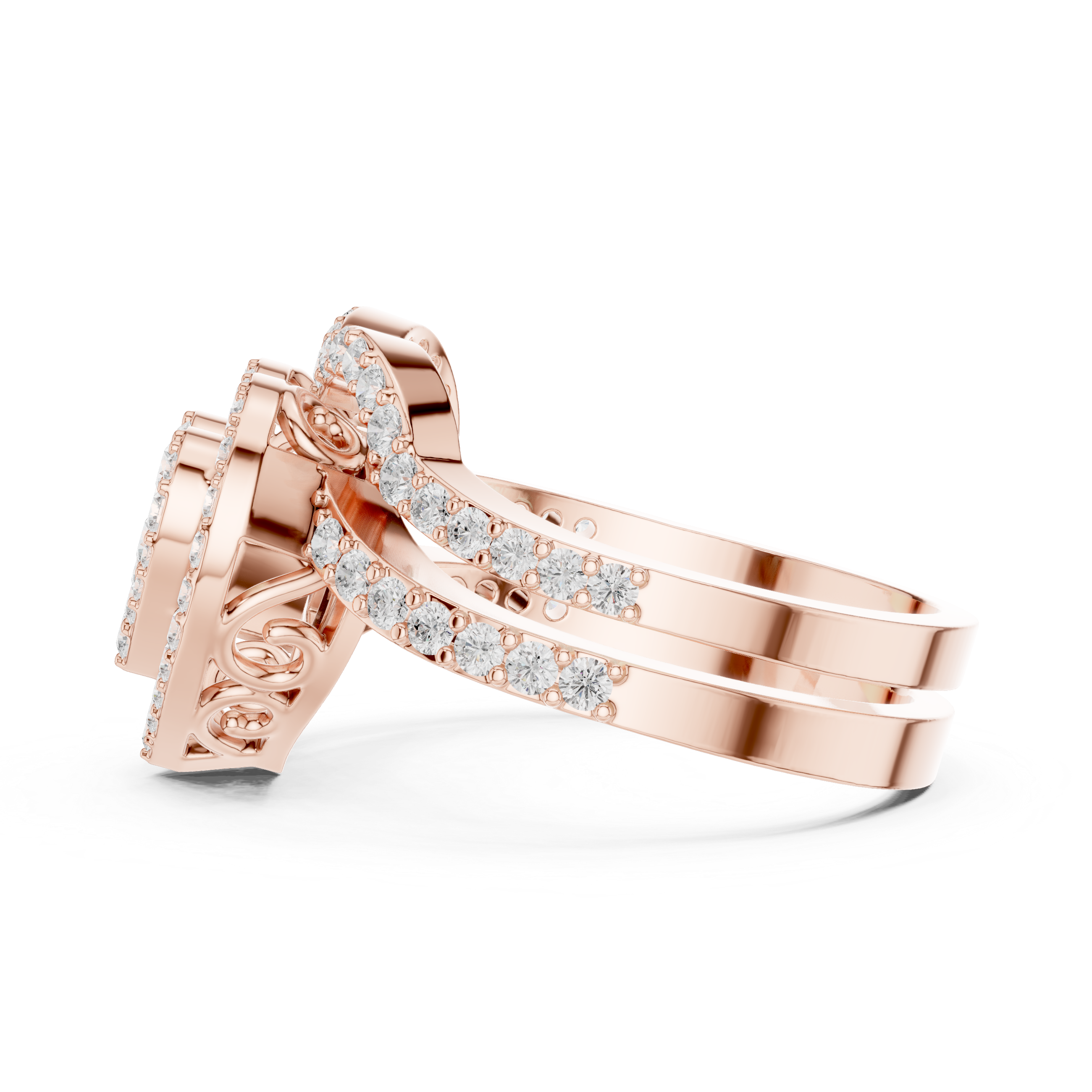 River Ripple Lab Grown Diamond Ring
