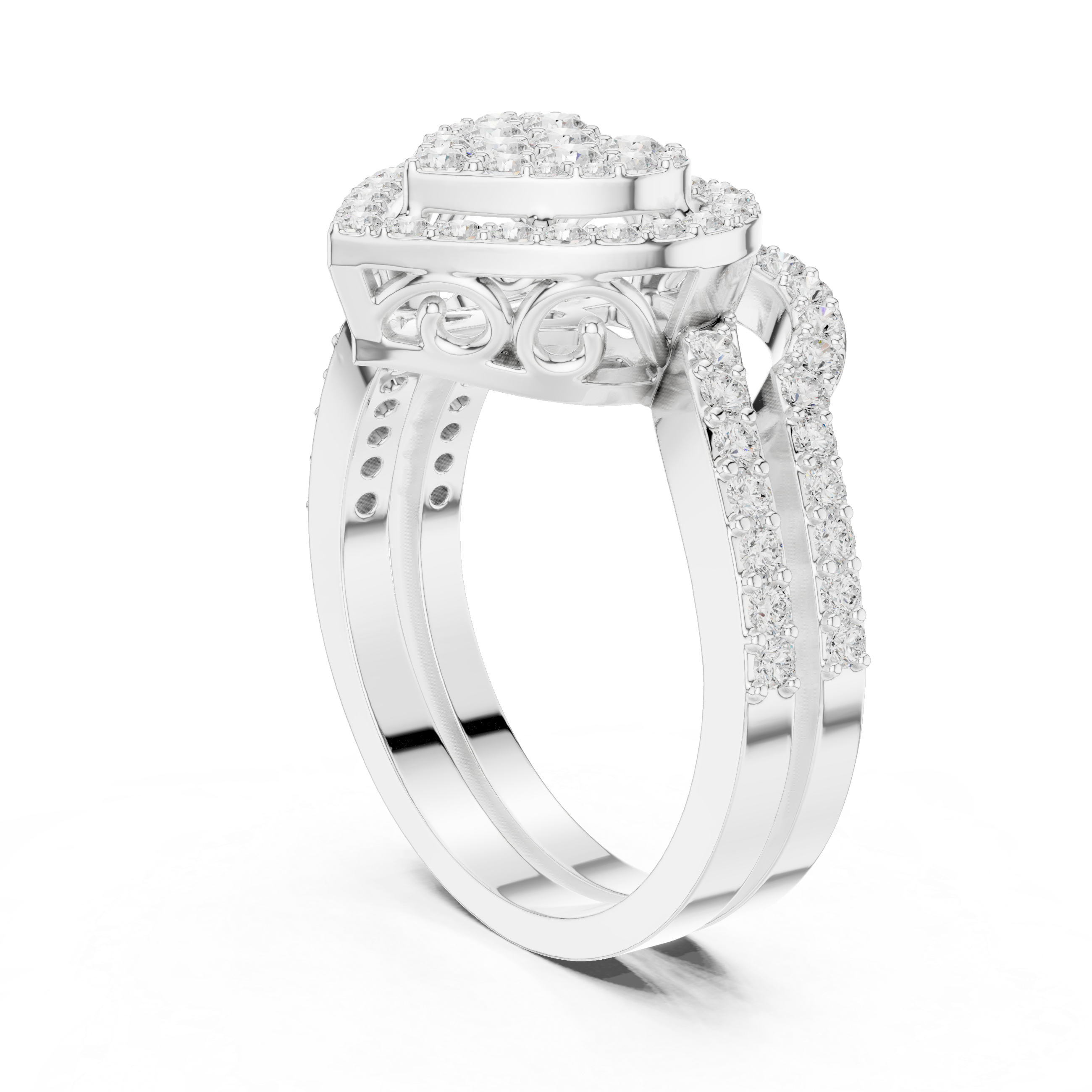 River Ripple Lab Grown Diamond Ring