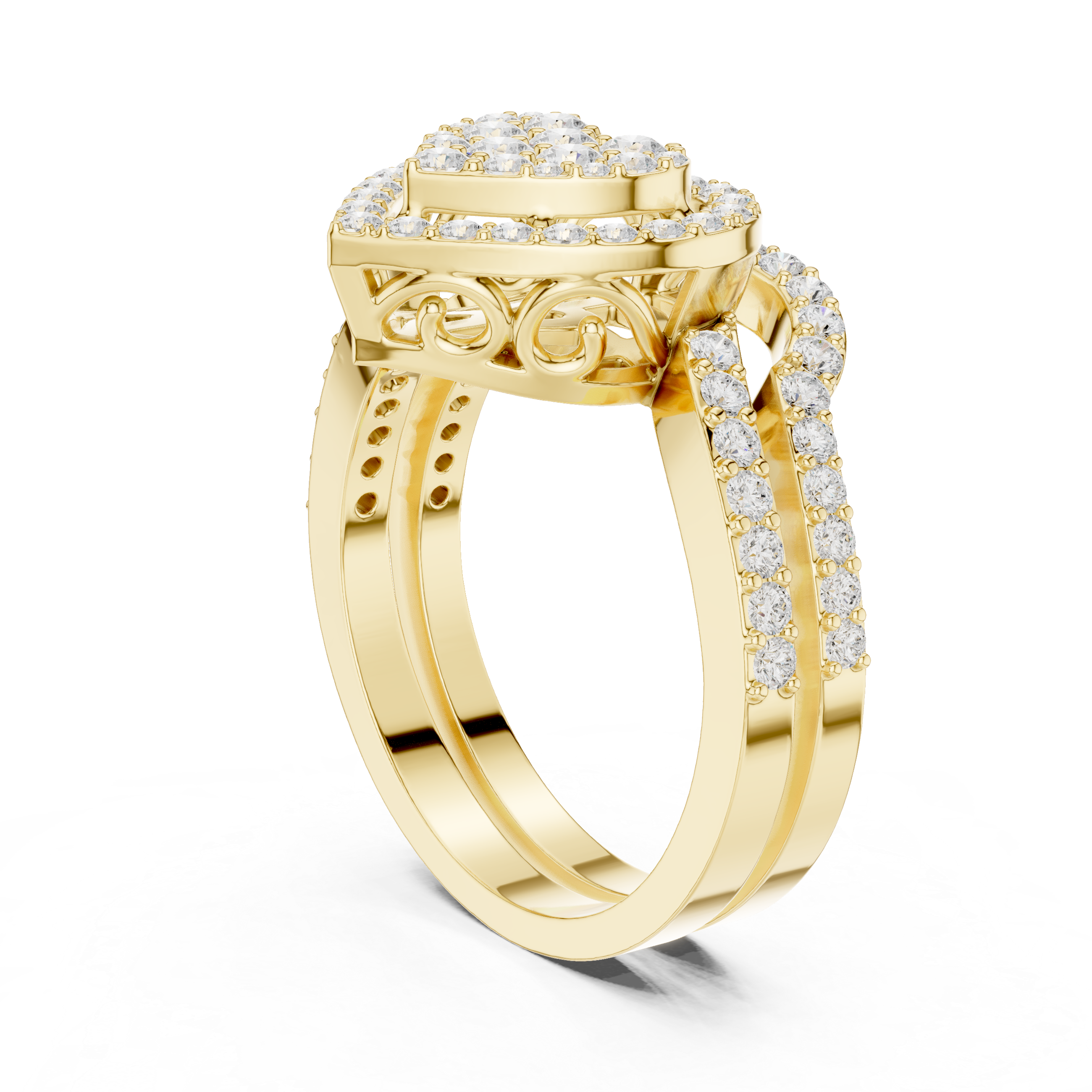 River Ripple Lab Grown Diamond Ring