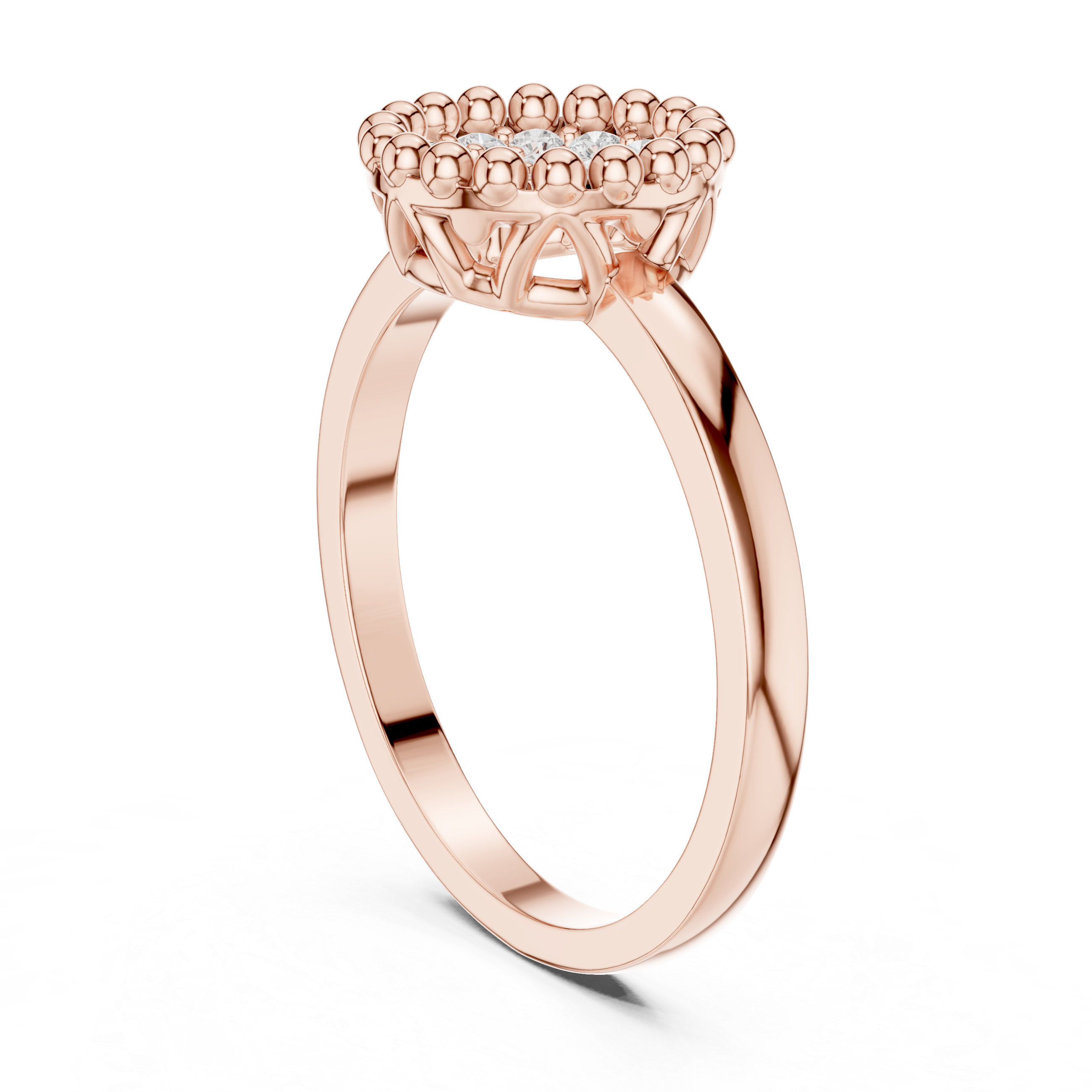 Radiant Ridge Lab Grown Diamond Ring
