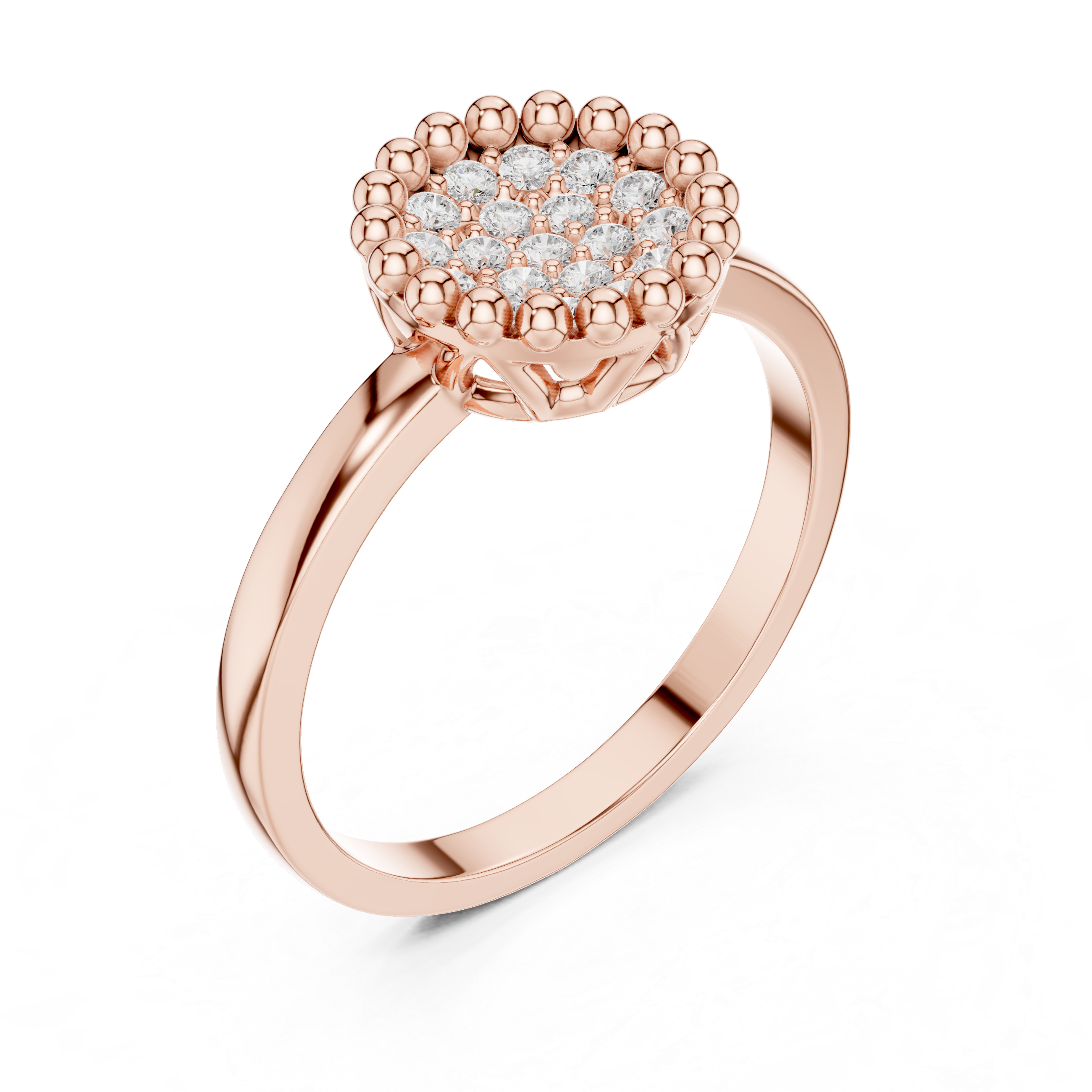 Radiant Ridge Lab Grown Diamond Ring