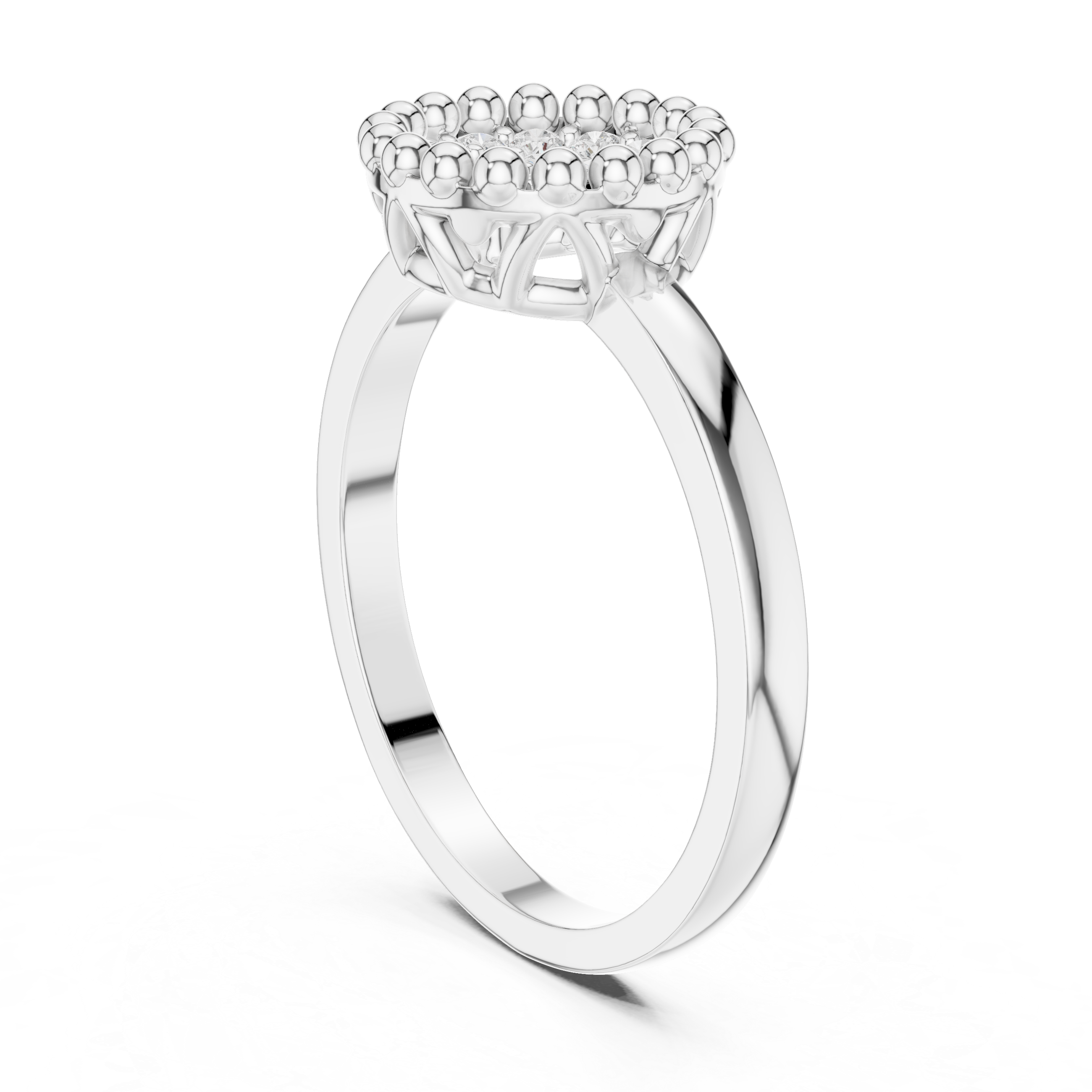 Radiant Ridge Lab Grown Diamond Ring