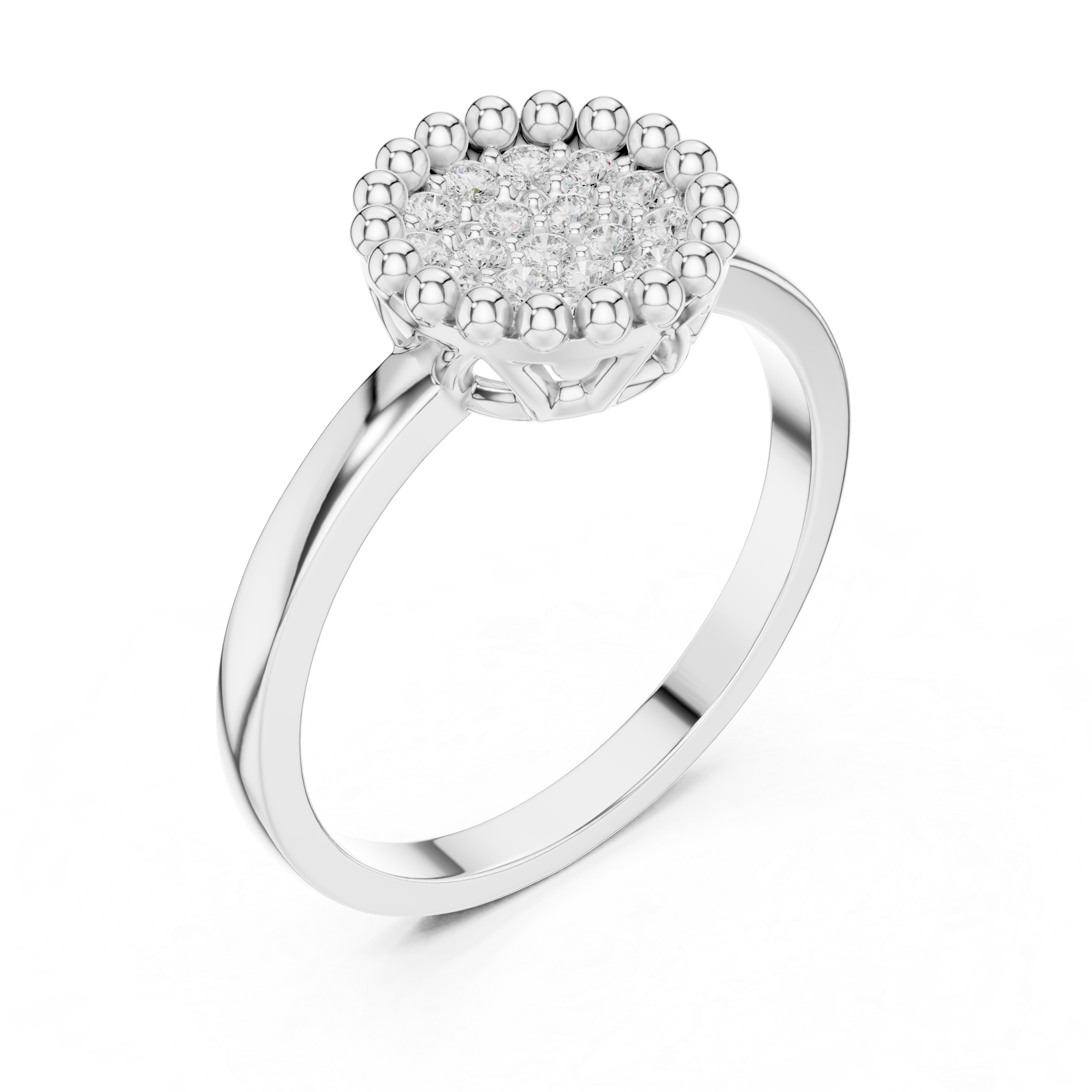 Radiant Ridge Lab Grown Diamond Ring