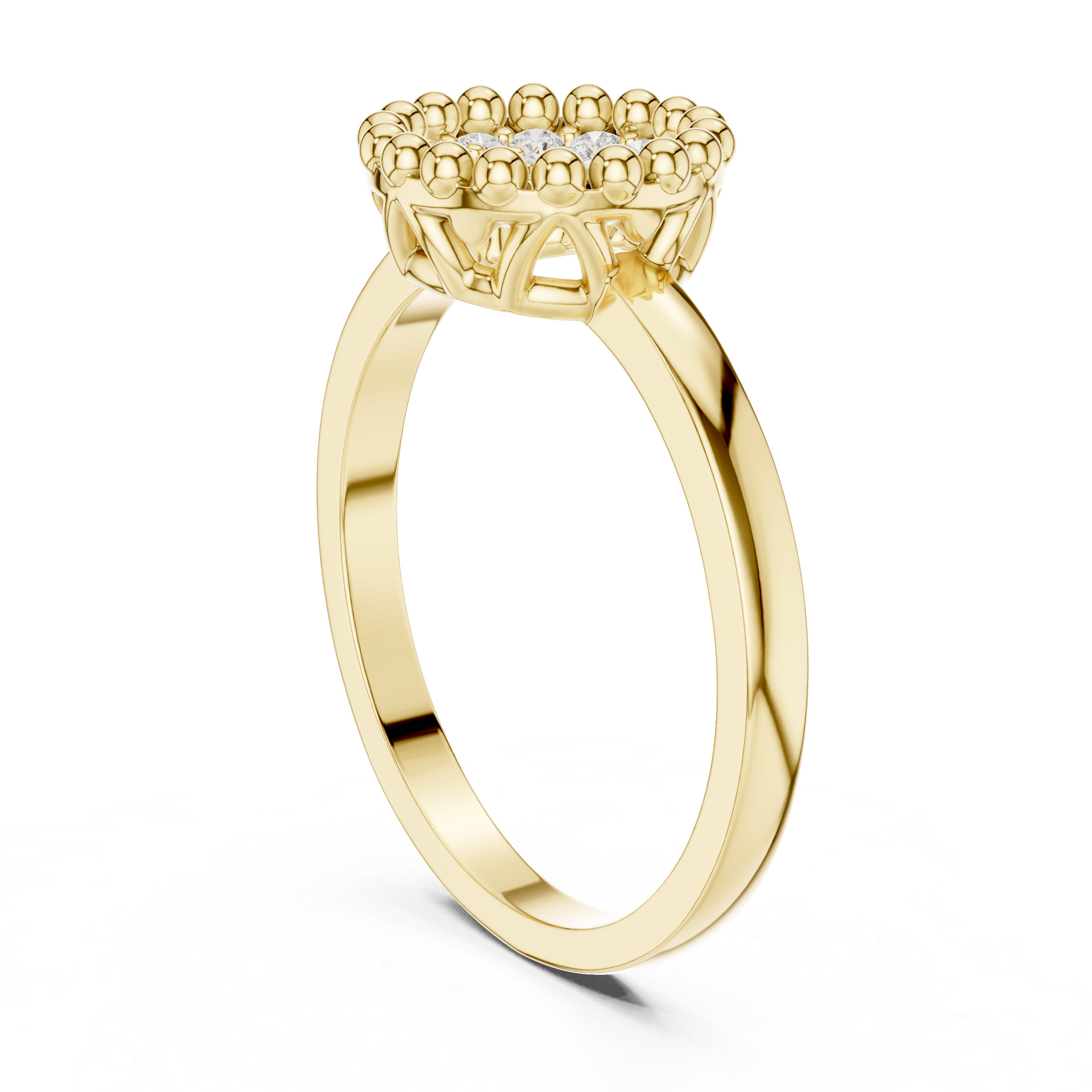 Radiant Ridge Lab Grown Diamond Ring