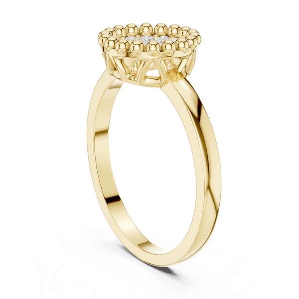 Radiant Ridge Lab Grown Diamond Ring