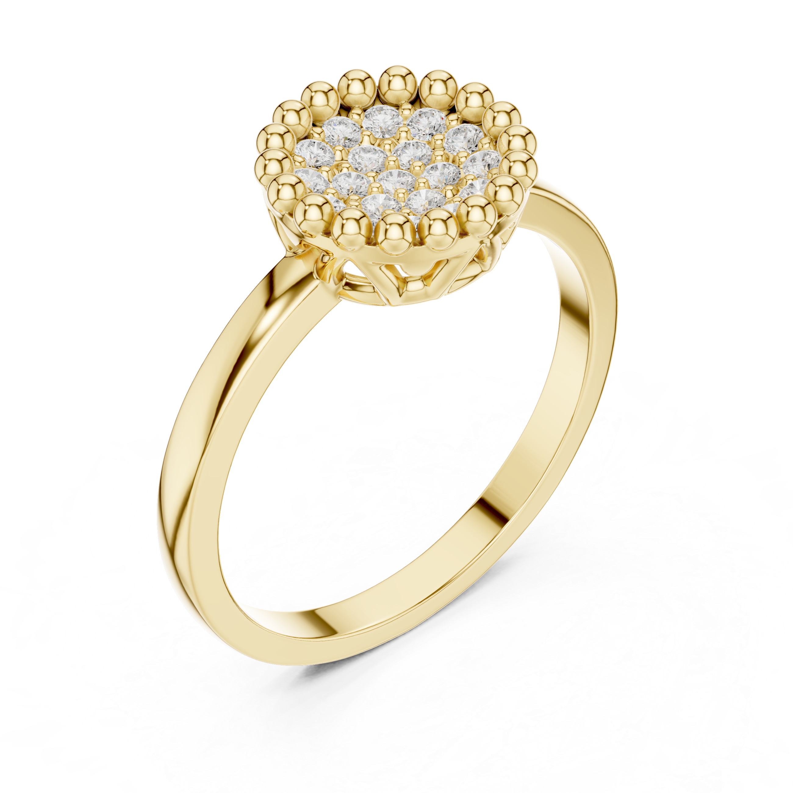 Radiant Ridge Lab Grown Diamond Ring