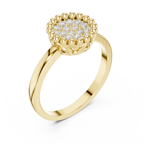 Radiant Ridge Lab Grown Diamond Ring